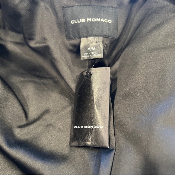 Club Monaco Slim Tailored Wool Trench Coat Women Size M Camel Single Breasted - Picture 12 of 16